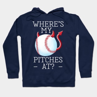 Funny Devil's Baseball, Where's My Pitches At? Hoodie